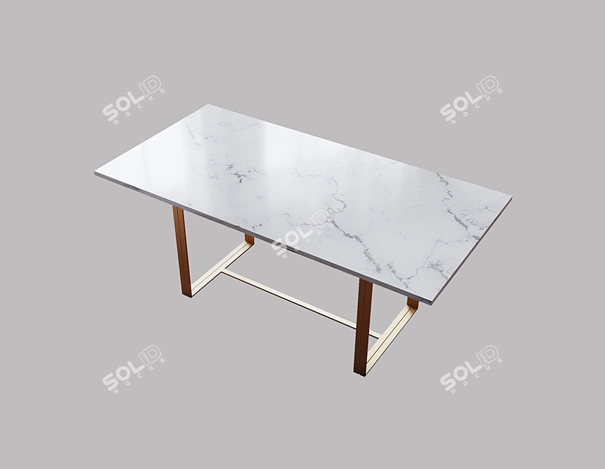 Soul Dining Table: Timeless Elegance 3D model image 1