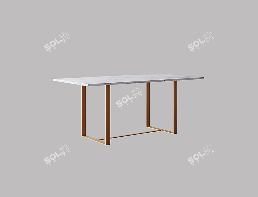 Soul Dining Table: Timeless Elegance 3D model image 2