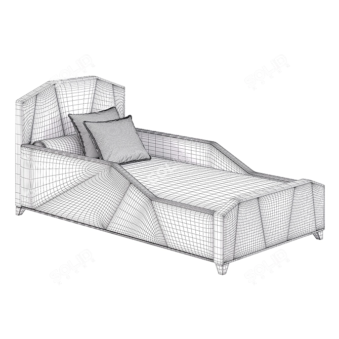 Morgan Children's Bed: Stylish and Functional 3D model image 3