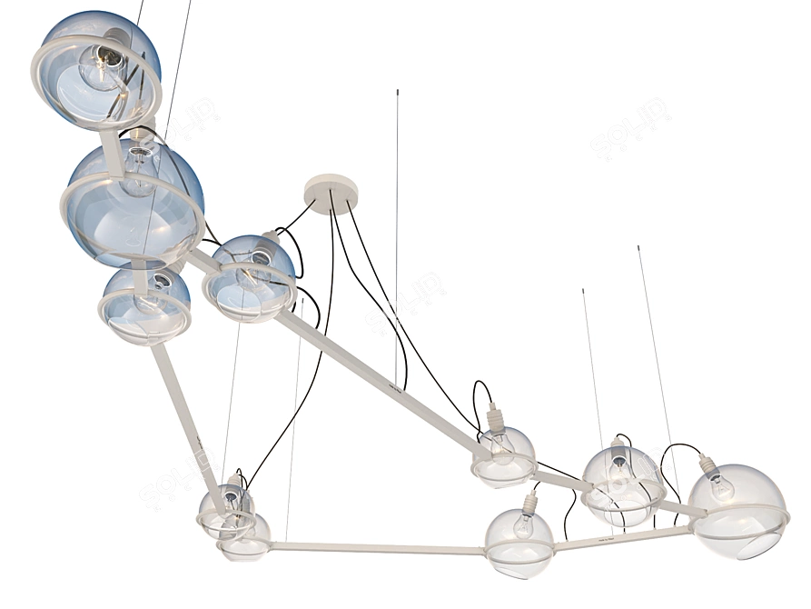 Celestial Capricorn Chandelier: Timeless Elegance 3D model image 3