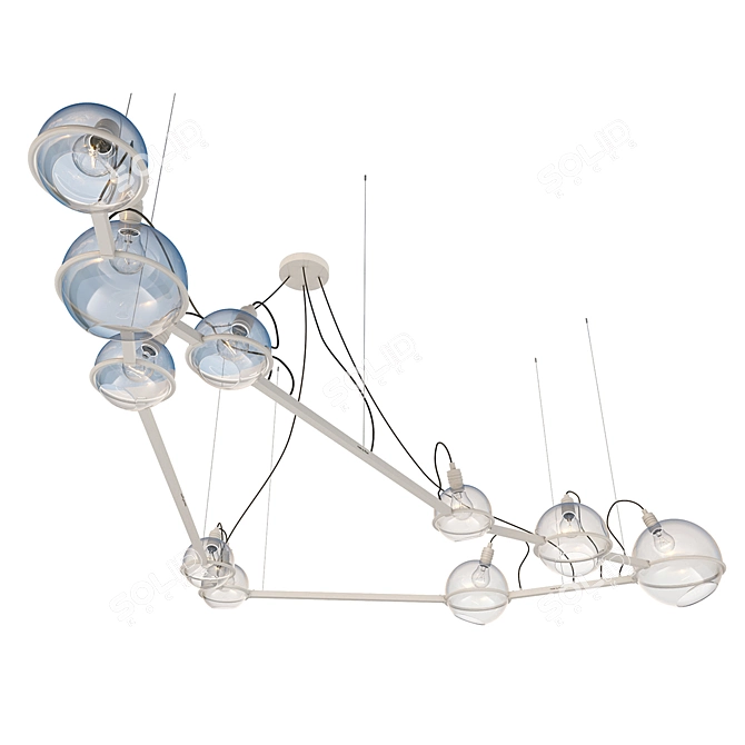 Celestial Capricorn Chandelier: Timeless Elegance 3D model image 8