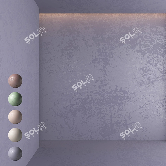 Elegant Decor Plaster 3D model image 1