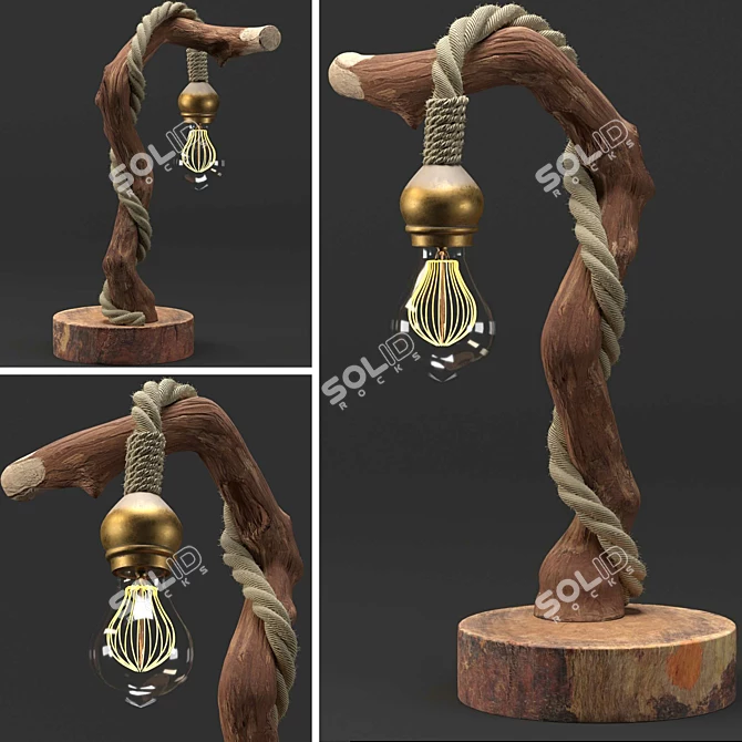 Wooden Light Collection 3D model image 2