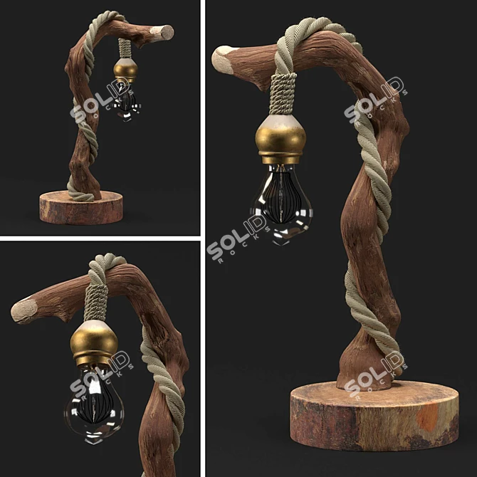 Wooden Light Collection 3D model image 7