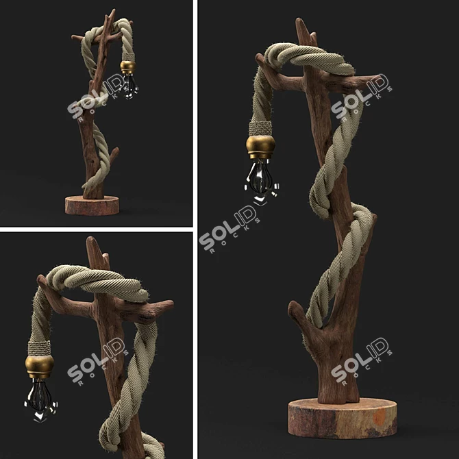 Wooden Light Collection 3D model image 8