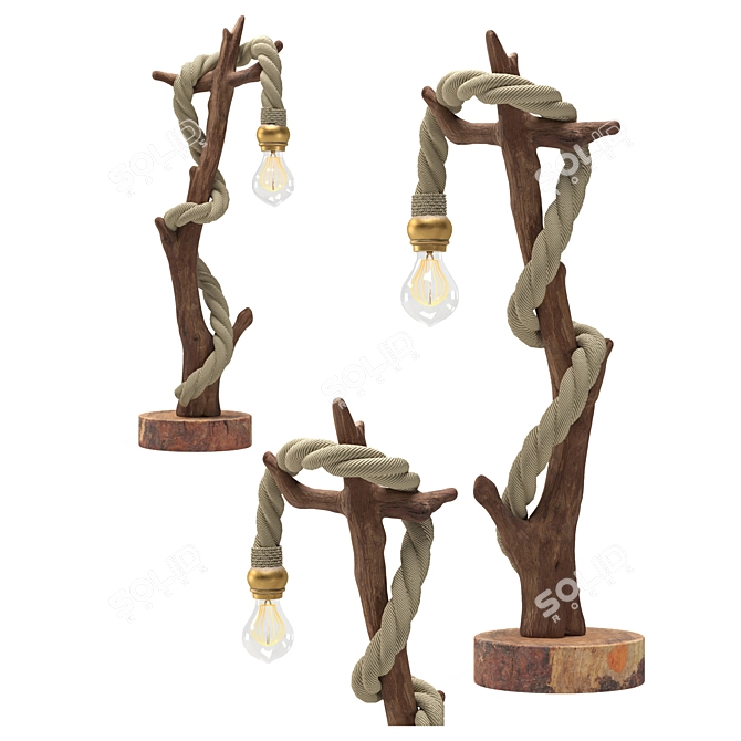 Wooden Light Collection 3D model image 18