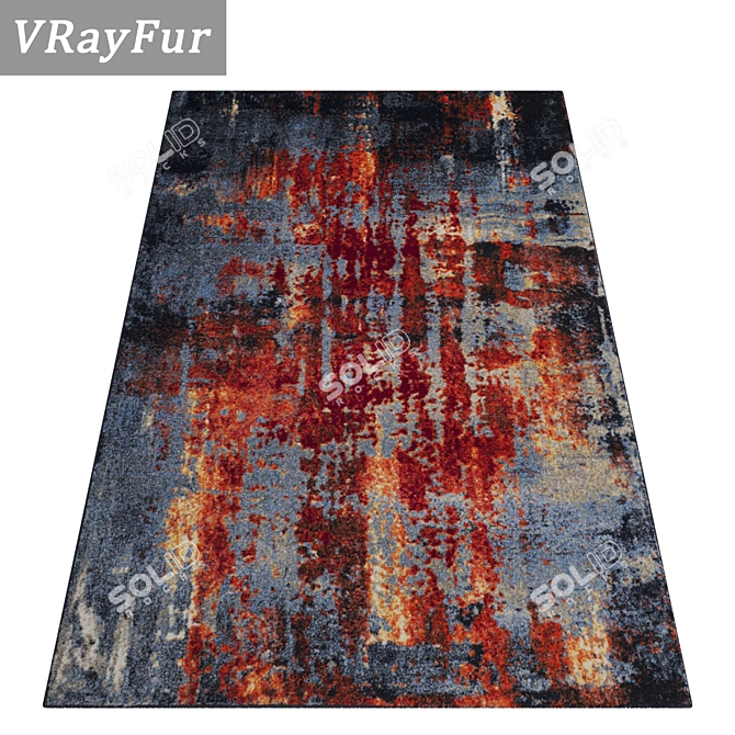 Luxury Carpet Set 380 - High Quality Textures For Close & Far Shots 3D model image 2