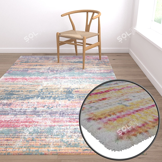 Versatile High-Quality Carpet Set 3D model image 5