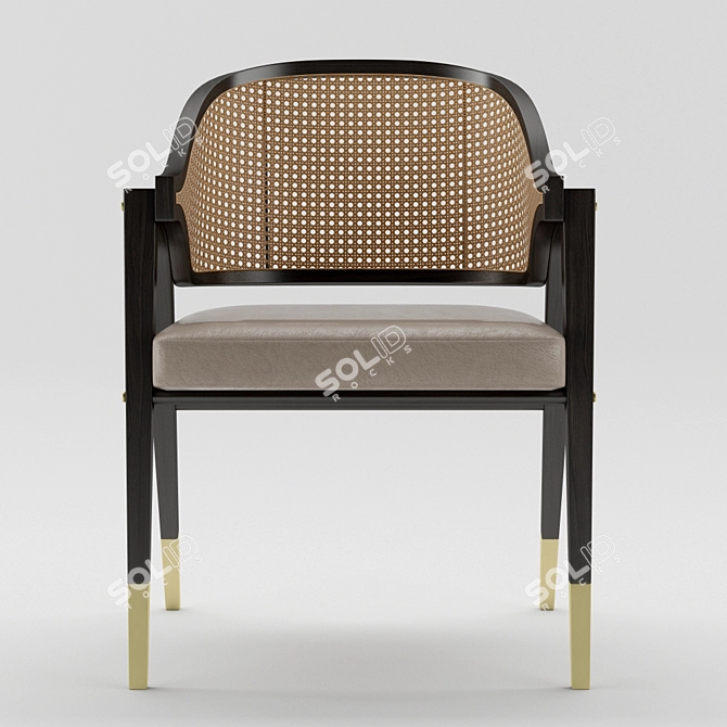 Mid-Century A-Frame Chair by Wormley 3D model image 2