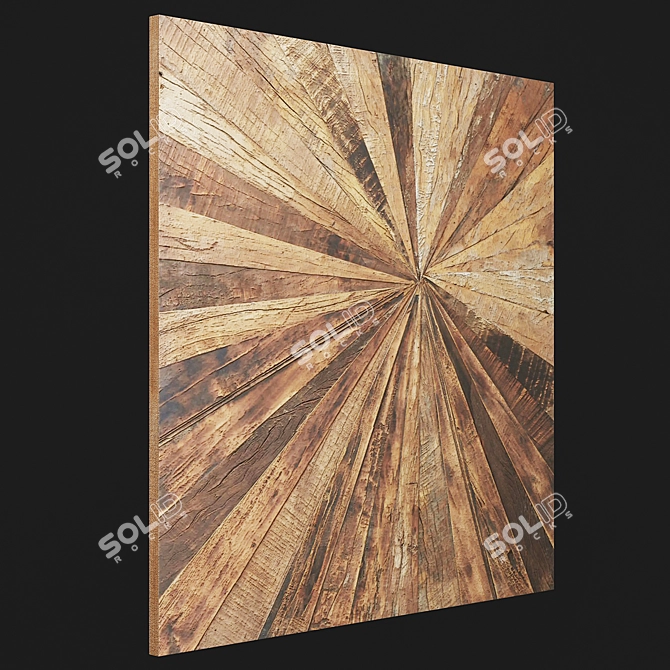 Eco Wood Wall Art 3D model image 2