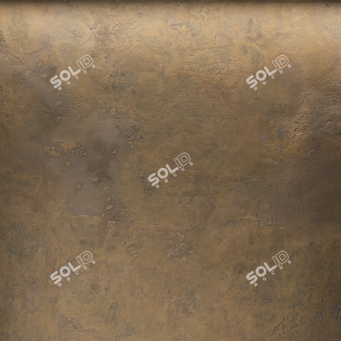 Elegant Plaster Wall Design 3D model image 2