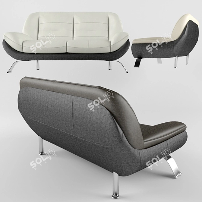 Mello Gala 2-Seater Sofa 3D model image 3
