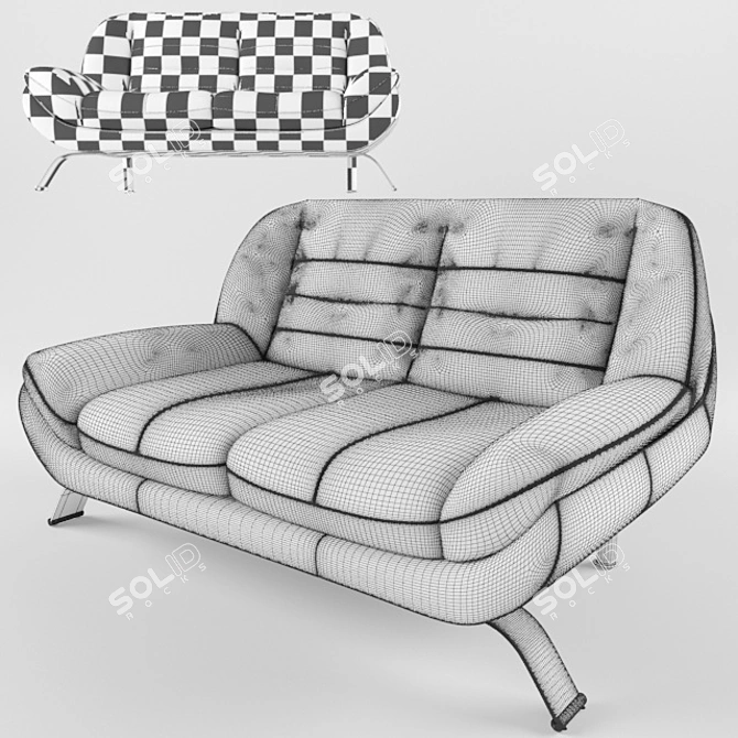 Mello Gala 2-Seater Sofa 3D model image 5