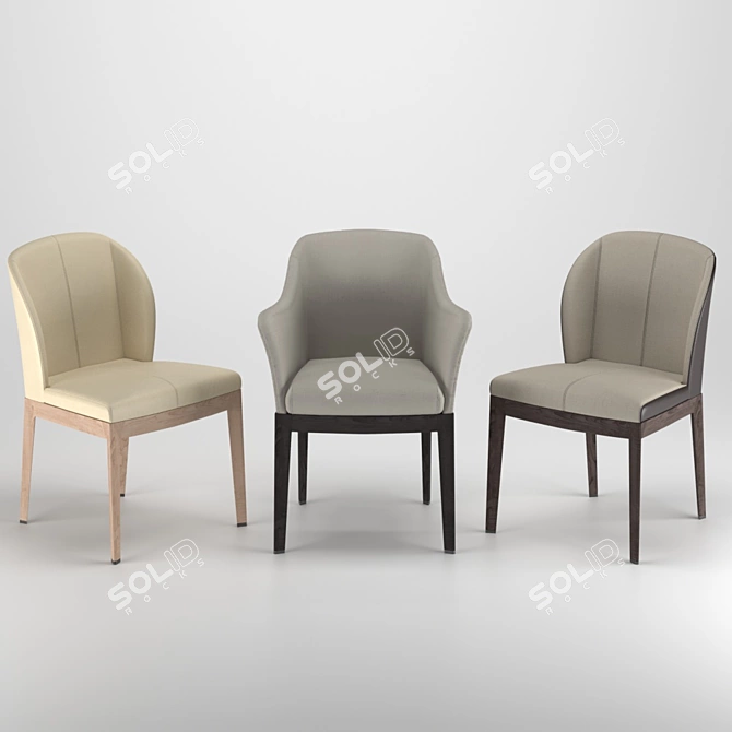 Giorgetti Normal Chairs 3D model image 7