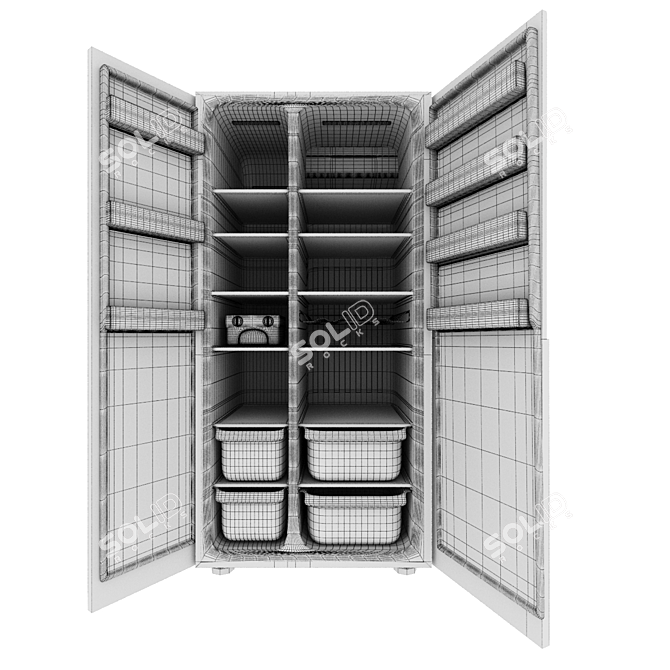 Versatile Gorenje Fridge: NRS9181MX 3D model image 9