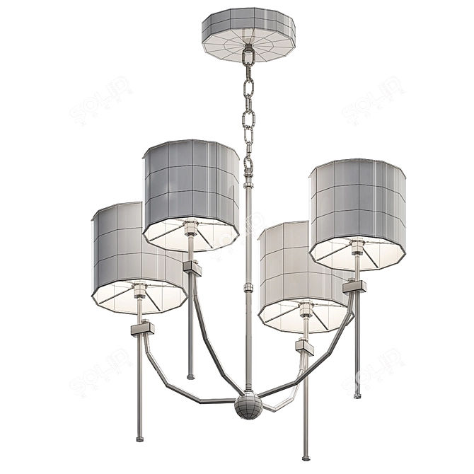 Achmore Chandelier: Timeless Elegance for Your Space 3D model image 3