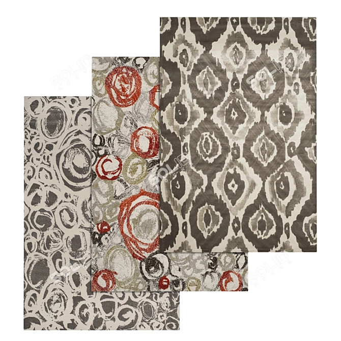 Luxury Rug Collection 387 3D model image 1