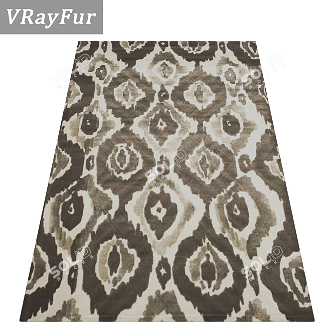 Luxury Rug Collection 387 3D model image 2