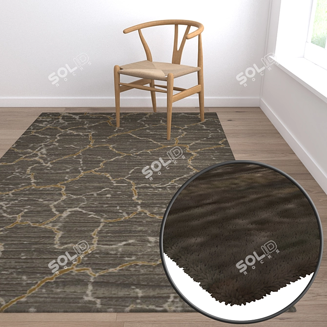 Luxury Carpet Set: High-Quality Textures & Multiple Variations 3D model image 5