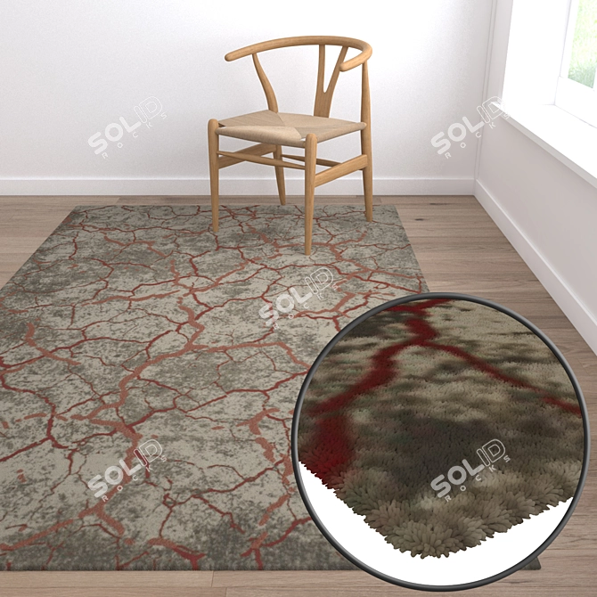 High-Quality Carpet Set: Versatile Textures 3D model image 5