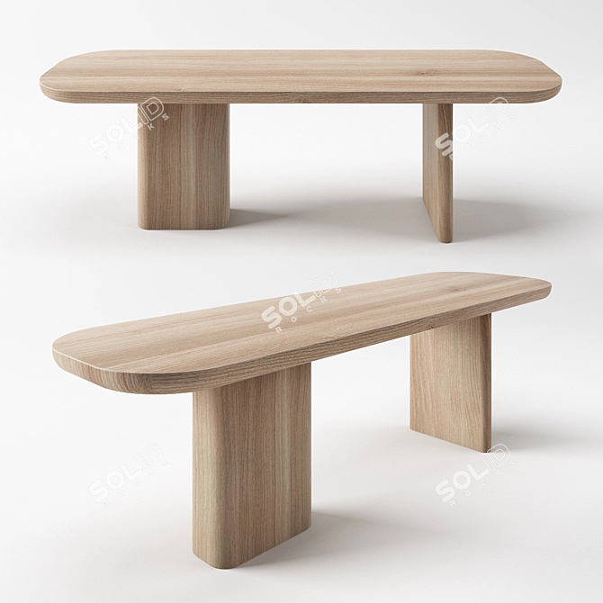 SURF Bench: Exquisite Craftsmanship by Ivan Chudov 3D model image 1