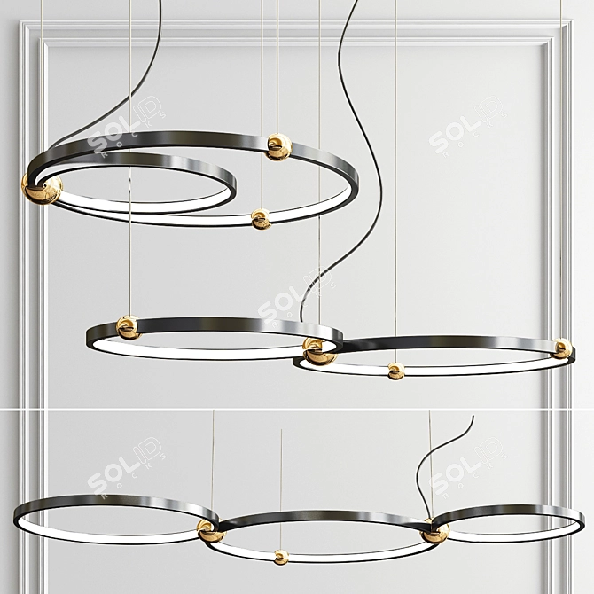 Eternal Dance Chandelier 3D model image 1