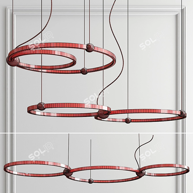 Eternal Dance Chandelier 3D model image 2