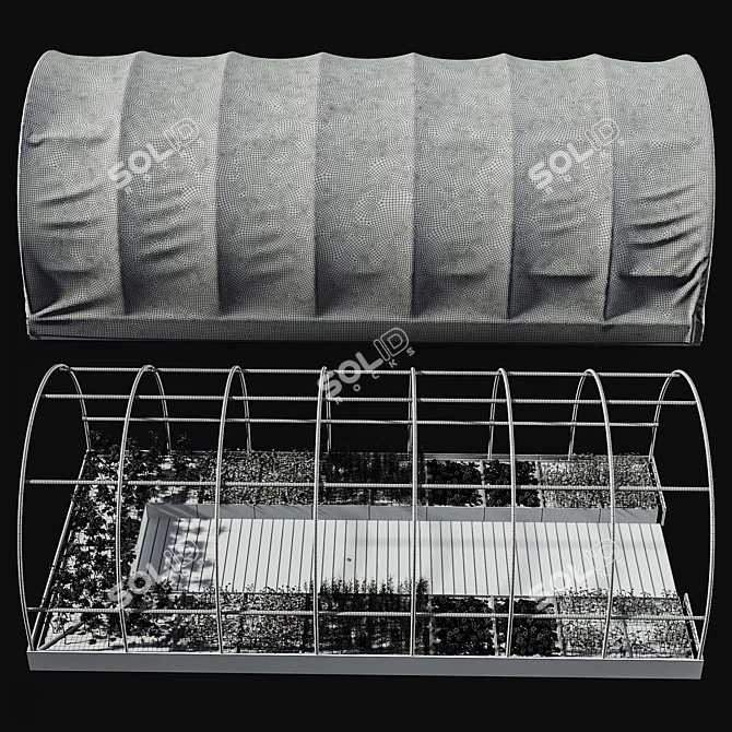  MaxGrow Greenhouse V1: 606x295x205 cm 3D model image 2