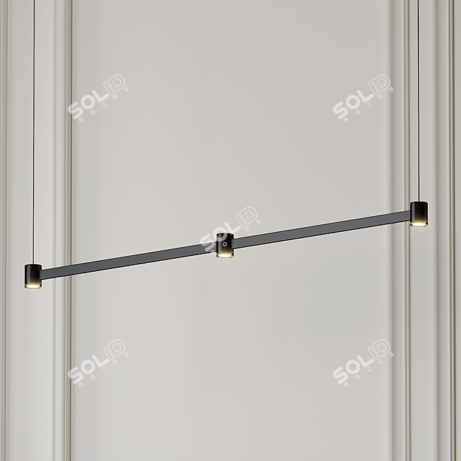 Arkoslight Pendant: Elegant Brass Design 3D model image 3