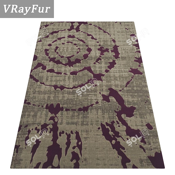 Title: Premium Carpets Set - High-Quality Textures 3D model image 2