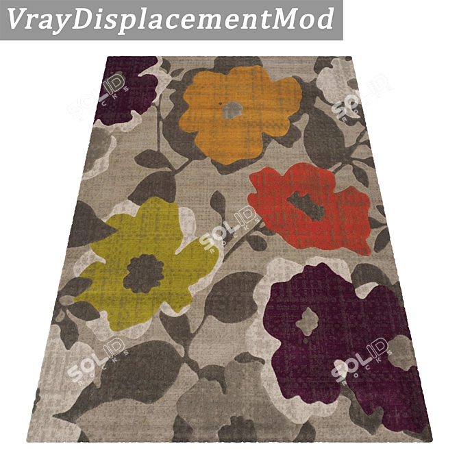 Title: Luxury Carpets Set | High-Quality Textures 3D model image 3
