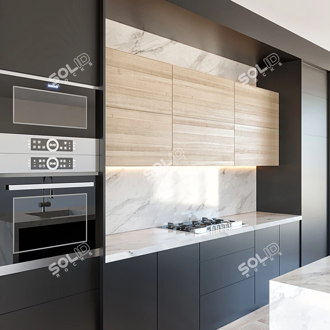 Modern Kitchen Blender 3D model image 2