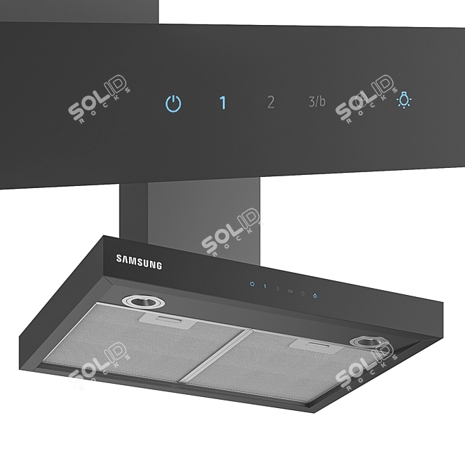 Sleek Samsung NK24M5070BG Kitchen Extractor 3D model image 1
