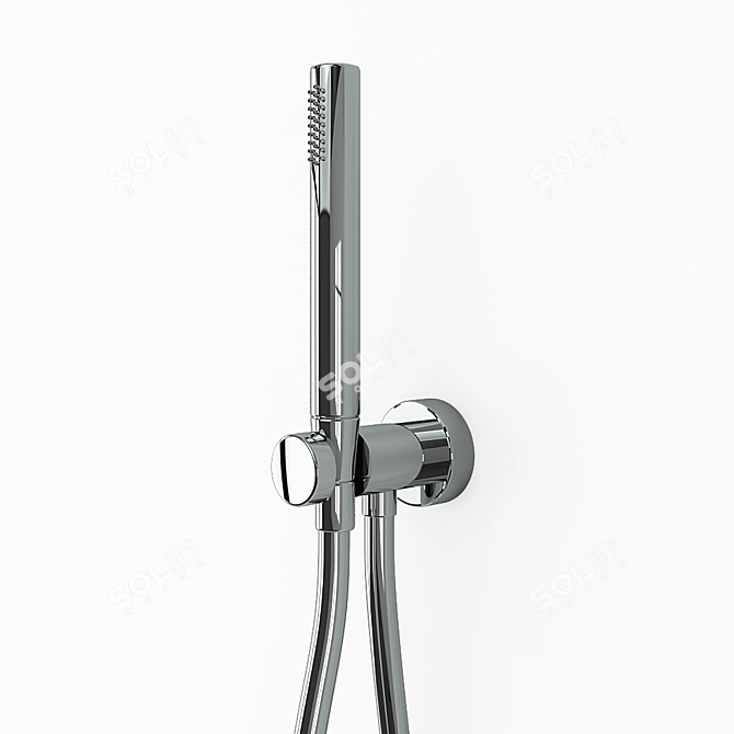 Luxury Brass Hand Shower 3D model image 1