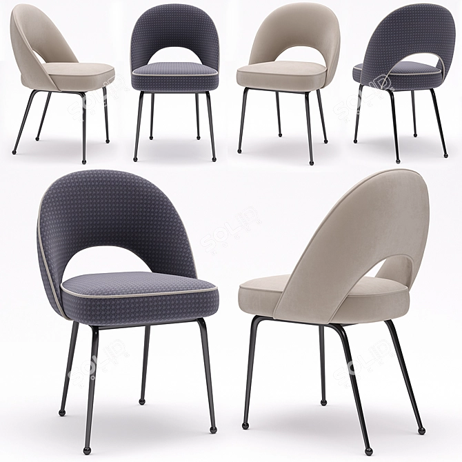 Tosconova Fifty Chair: Elegant and Versatile Seating 3D model image 1