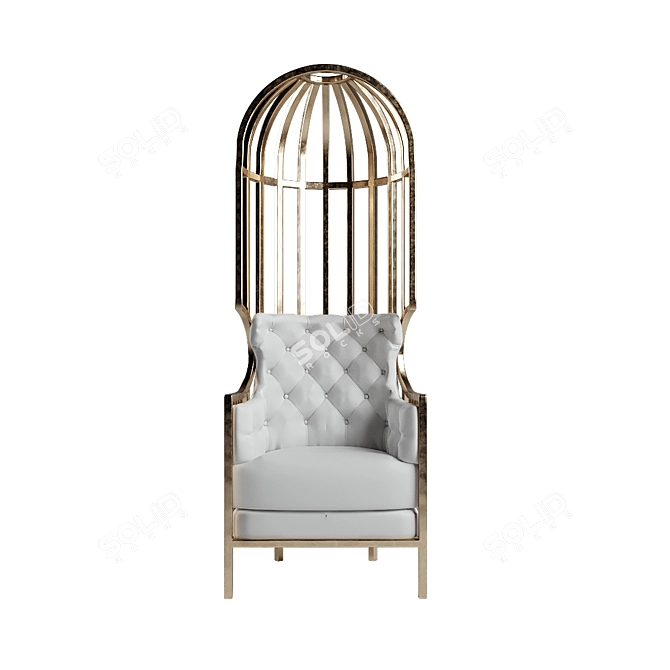 Elegant Cage Chair: Bora Metropolis Porter 3D model image 2