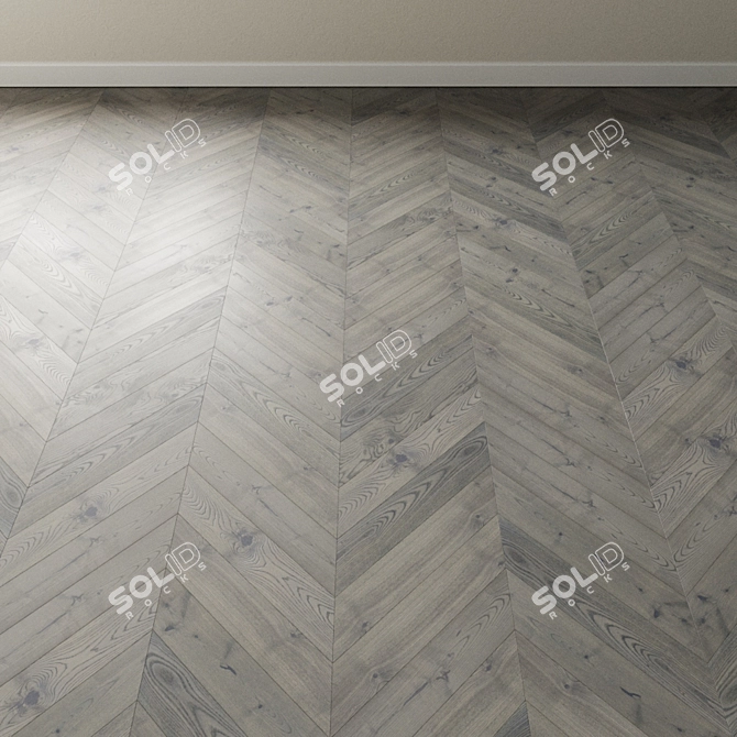 French Oak Chevron Parquet 3D model image 3