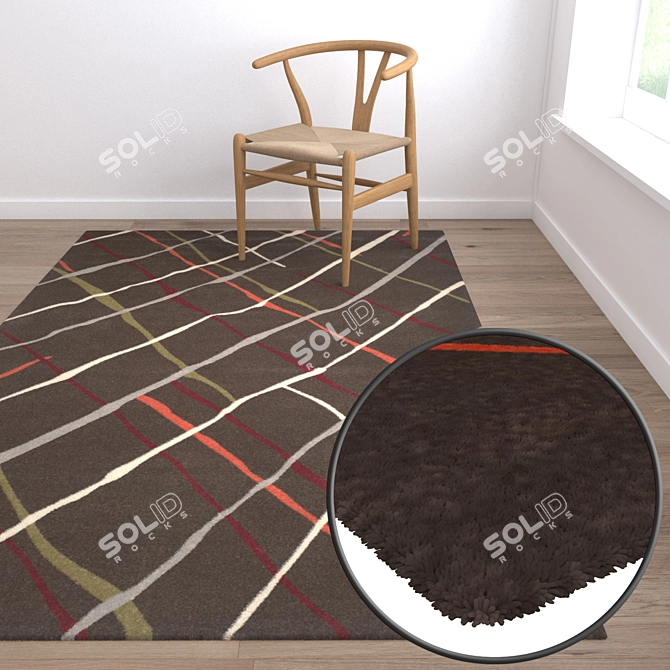 Luxury Carpet Set: High Quality Textures 3D model image 5