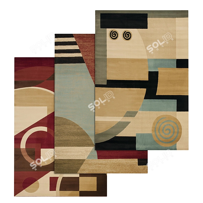 High-Quality Carpet Set 403 3D model image 3