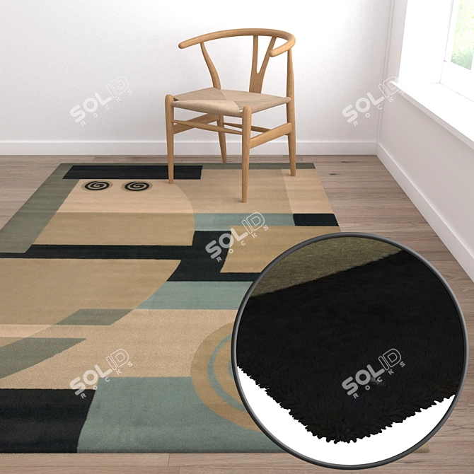 High-Quality Carpet Set 403 3D model image 2