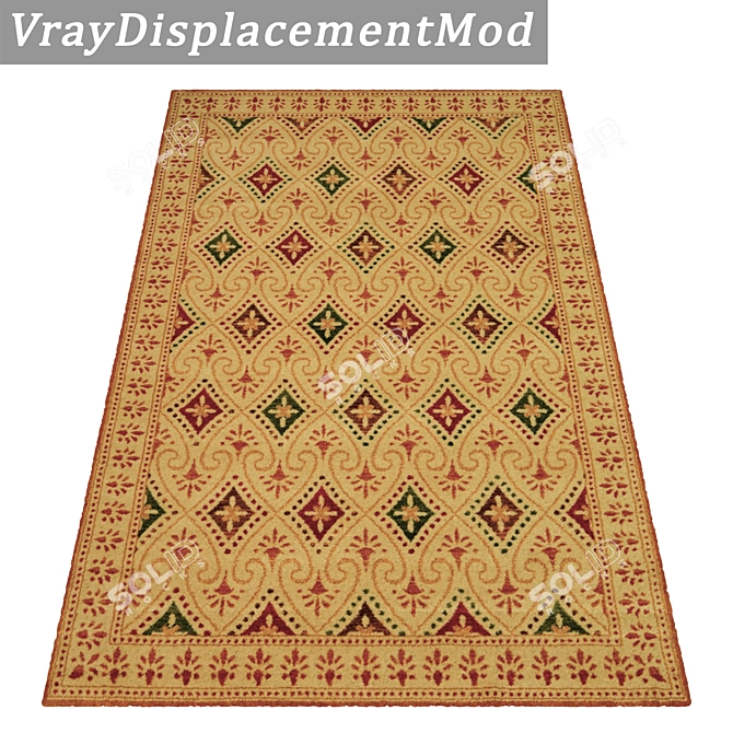 High-Quality Carpets Set - 3 Variants 3D model image 3