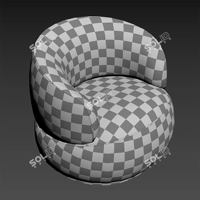 Elevate Your Space with Orbit Armchair 3D model image 4