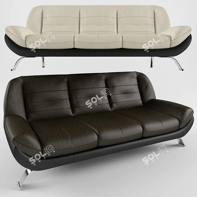 Luxurious MELLO Gala Collection Sofa 3D model image 1