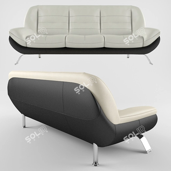 Luxurious MELLO Gala Collection Sofa 3D model image 3