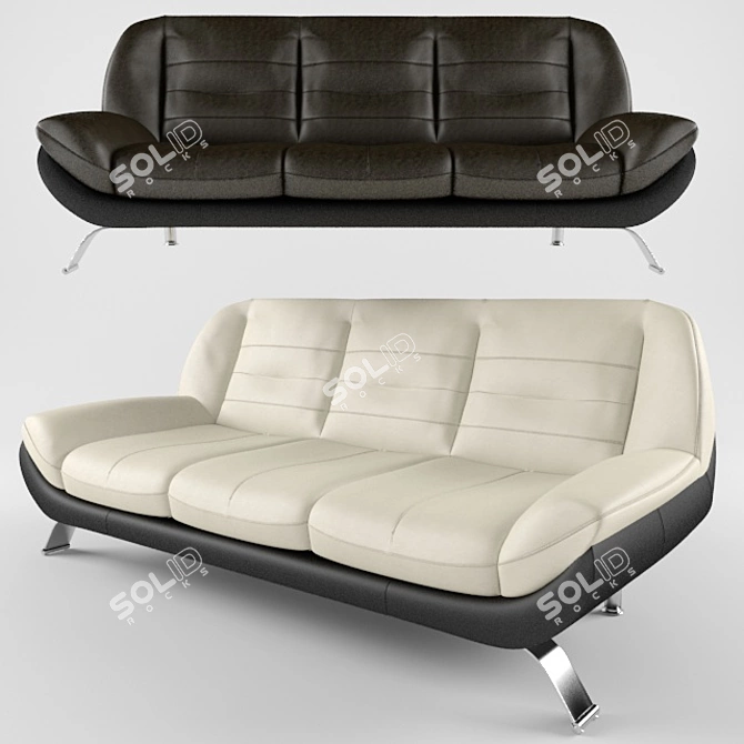 Luxurious MELLO Gala Collection Sofa 3D model image 4