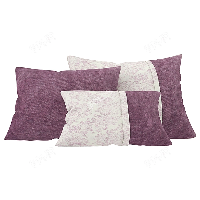 Luxury Pillow Set - 6 Sets of Exquisite Decorative Pillows 3D model image 2