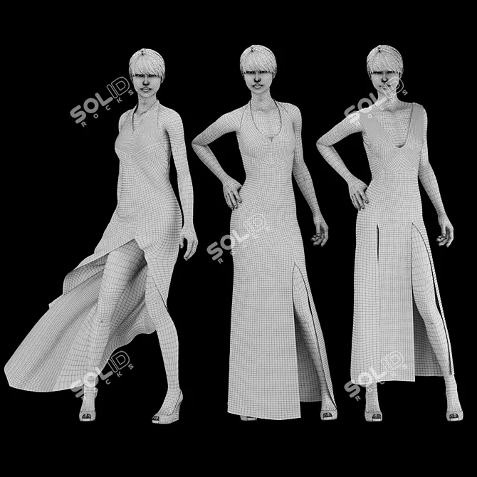 Optimized Clothing Set 3D model image 4