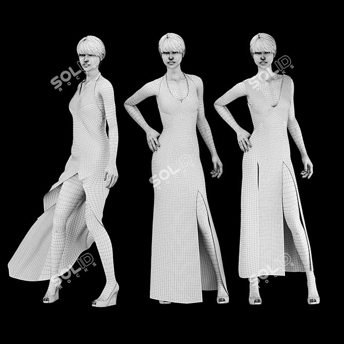 Optimized Clothing Set 3D model image 1