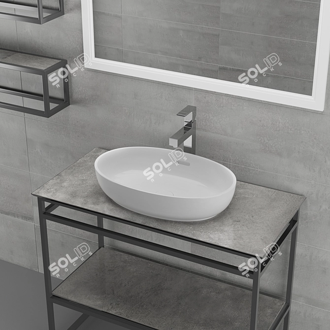 Plaza Next: Perfect Bathroom Furniture 3D model image 2