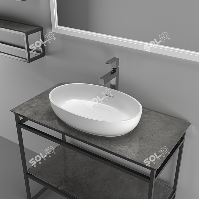 Plaza Next: Perfect Bathroom Furniture 3D model image 5